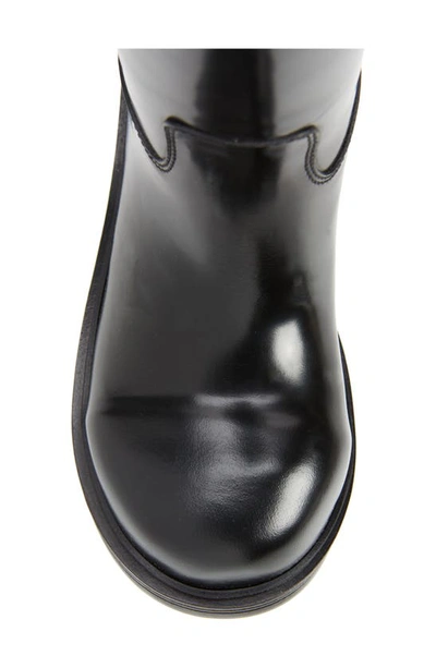 Shop Bottega Veneta Round Toe Tall Boot In Black