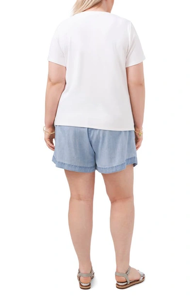 Vince Camuto Crewneck T-shirt In Ultra White