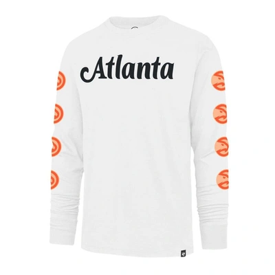 Shop 47 ' White Atlanta Hawks City Edition Downtown Franklin Long Sleeve T-shirt