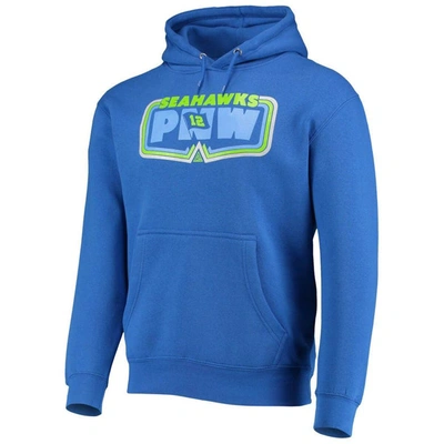 Shop The Great Pnw Royal Seattle Seahawks Decibel Pullover Hoodie