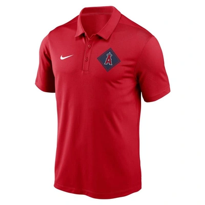 Shop Nike Red Los Angeles Angels Diamond Icon Franchise Performance Polo