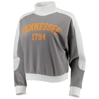 Shop Gameday Couture Gray Tennessee Volunteers Make It A Mock Sporty Pullover Sweatshirt