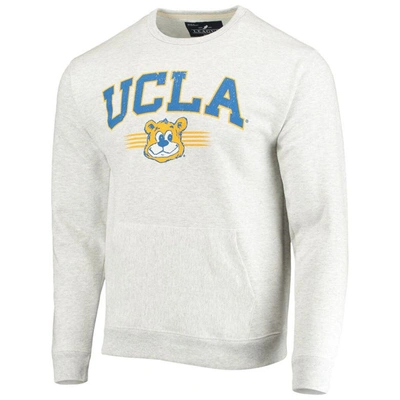 Shop League Collegiate Wear Heathered Gray Ucla Bruins Upperclassman Pocket Pullover Sweatshirt In Heather Gray