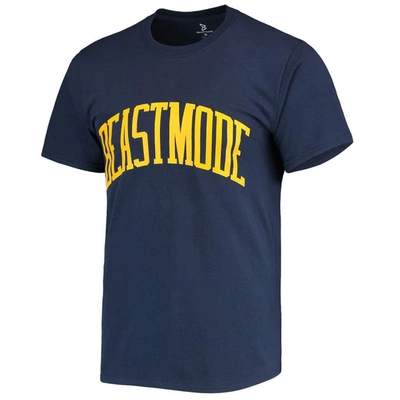 Shop Beast Mode Navy  Collegiate Wordmark T-shirt