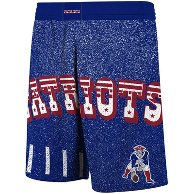 Shop Mitchell & Ness Royal New England Patriots Jumbotron Shorts