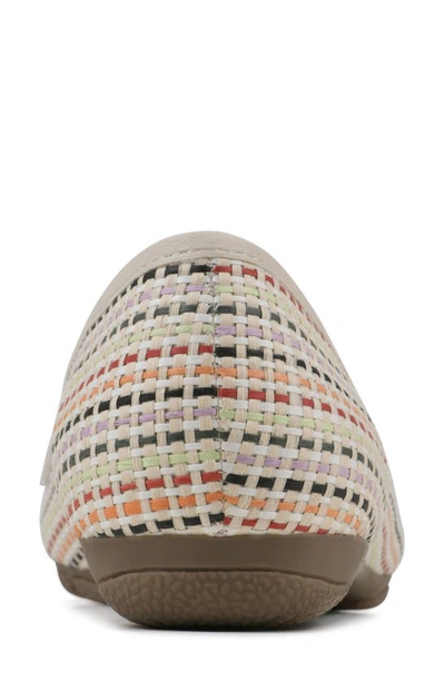 Cliffs By White Mountain Glowing Bit Loafer In Ivory Multi/ Raffia