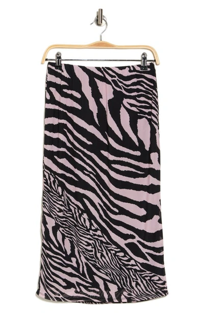 Shop Afrm Lynch Mesh Midi Skirt In Pink Zebra