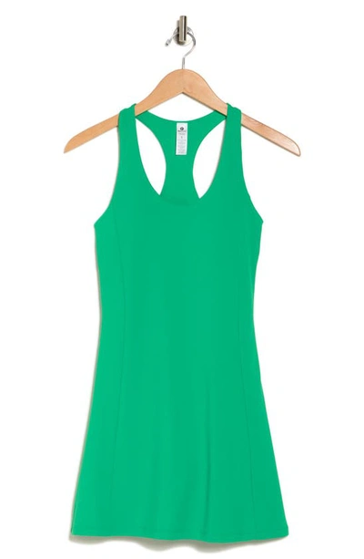 Shop 90 Degree By Reflex Nudetech Match Point Racerback Dress In Simply Green