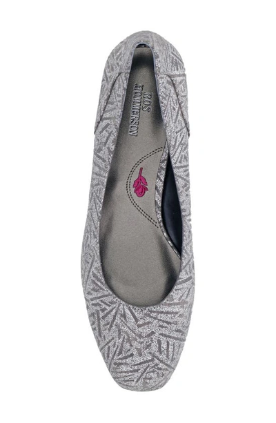 Shop Ros Hommerson Tabitha Pump In Pewter Textile