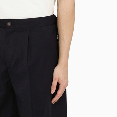 Shop Hevo Hevò Torrelapillo Dark Bermuda Shorts In Blue