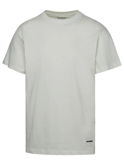 Shop Jil Sander 3 Cotton T-shirt Set In Multicolor