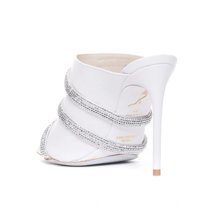 Shop René Caovilla With Heel In White