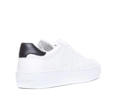 Stuart Weitzman Sw Courtside Monogram Sneakers In White