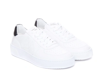 Stuart Weitzman Sw Courtside Monogram Sneakers In White