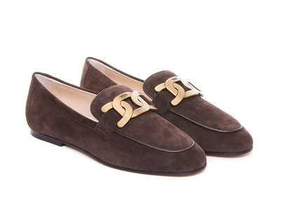 Shop Tod's Flat Shoes In Brown