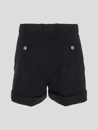 Shop Versace Shorts In Black