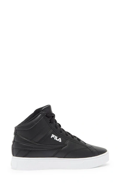 Shop Fila Resort Access High Top Sneaker In Black/ White/ White