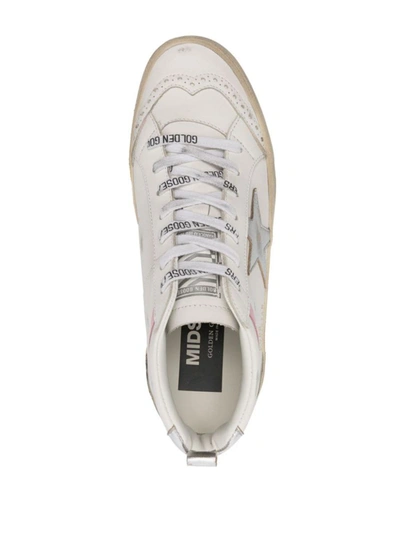 Shop Golden Goose Sneakers In White/silver/pink