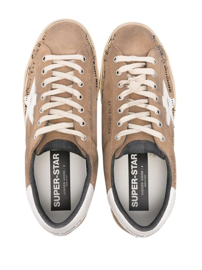 Shop Golden Goose Sneakers In Tabacco/white