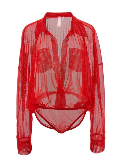 Shop Norma Kamali Super Underwear, Body In Red