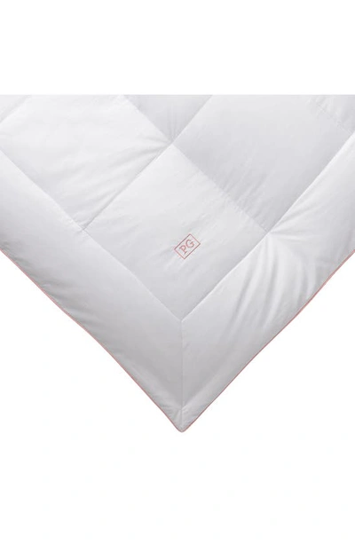 Pg Goods Down Top Feathered Alternative Mattress Pad In White