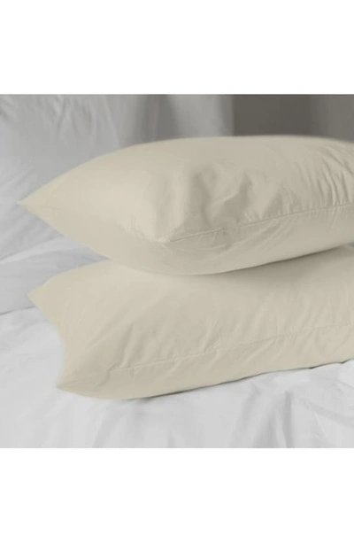 Shop Pg Goods Luxe Soft & Smooth Pillowcase 2-piece Set In Cream