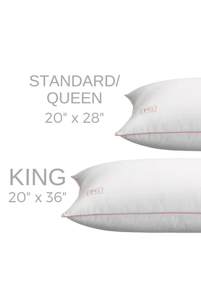 Pg Goods White Goose Down Pillow In White