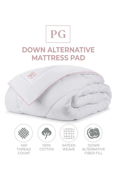 Shop Pg Goods Gel Fiber Down Alternative Mattress Pad In White