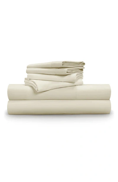 Shop Pg Goods Luxe Soft & Smooth 6-piece Sheet Set In Cream