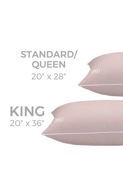 Pg Goods Set Of 2 Cotton Cool Pillow Covers In Pink
