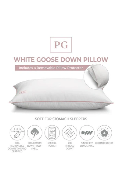 Shop Pg Goods Goose Down Pillow In White