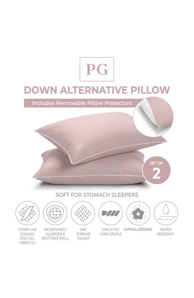 Shop Pg Goods Soft Density Stomach Sleeper Pillow In Pink