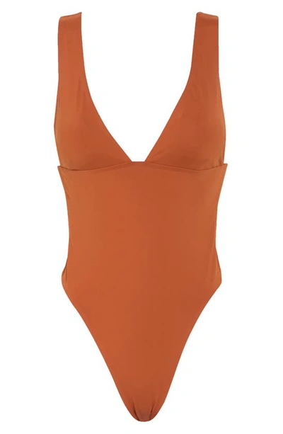 Shop L*space Katniss One-piece Swimsuit In Amber