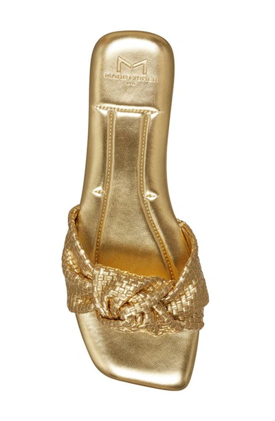 Shop Marc Fisher Ltd Marlon Slide Sandal In Gold 710