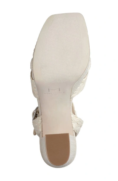 Marc Fisher Ltd Chela Platform Raffia Sandal In Light Natural