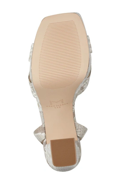 Shop Marc Fisher Ltd Faril Ankle Strap Platform Sandal In Ivory 150