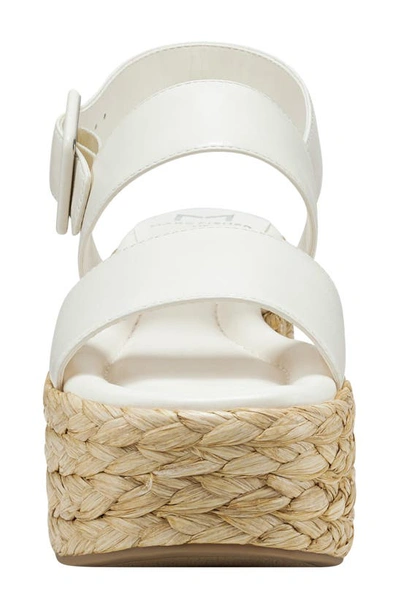 Shop Marc Fisher Ltd Patryce Platform Wedge Sandal In Ivory