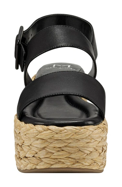 Shop Marc Fisher Ltd Patryce Platform Wedge Sandal In Black
