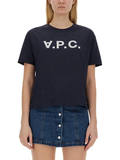 Shop Apc A.p.c. T-shirt "ana" In Blue