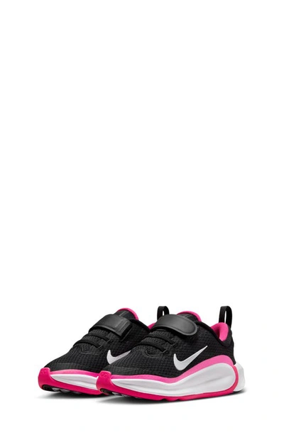 Nike Infinity Flow Little Kids' Shoes In Black/ White/ Laser Fuchsia