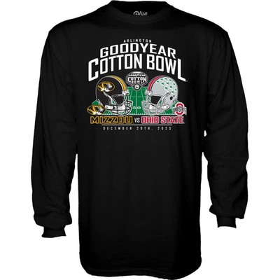 Shop Blue 84 Black Missouri Tigers Vs. Ohio State Buckeyes 2023 Cotton Bowl Matchup Long Sleeve T-shirt