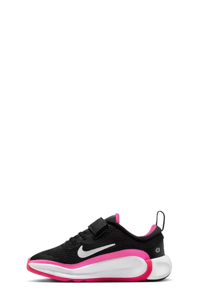 Shop Nike Kidfinity Sneaker In Black/ White/ Laser Fuchsia