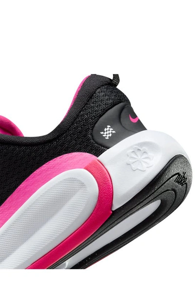 Shop Nike Kidfinity Sneaker In Black/ White/ Laser Fuchsia