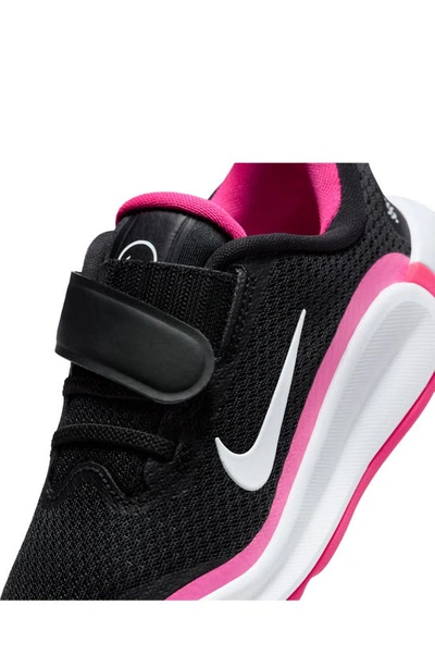 Shop Nike Kidfinity Sneaker In Black/ White/ Laser Fuchsia