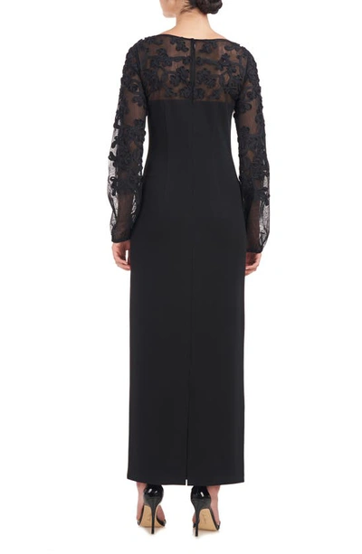 Shop Js Collections Sammi Soutache Long Sleeve Cocktail Dress In Black