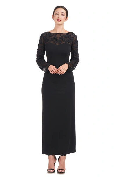 Shop Js Collections Sammi Soutache Long Sleeve Cocktail Dress In Black