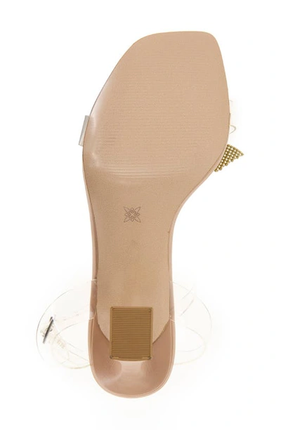 Shop Bcbgeneration Relso Sandal In Clear/ Tan