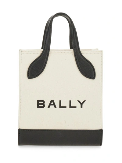 Shop Bally Bag With Logo In Ivory