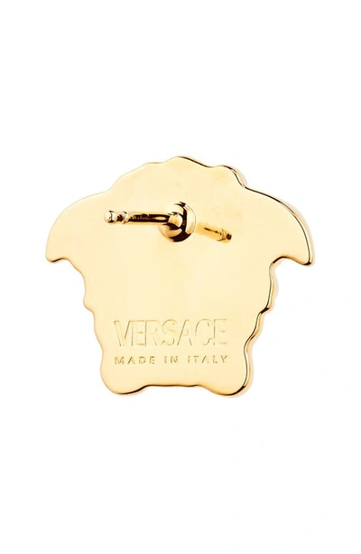 Versace First Line Versace Medusa Head Stud Earrings In Versace Gold