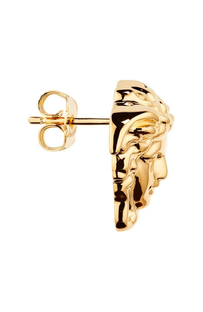 Versace First Line Versace Medusa Head Stud Earrings In Versace Gold